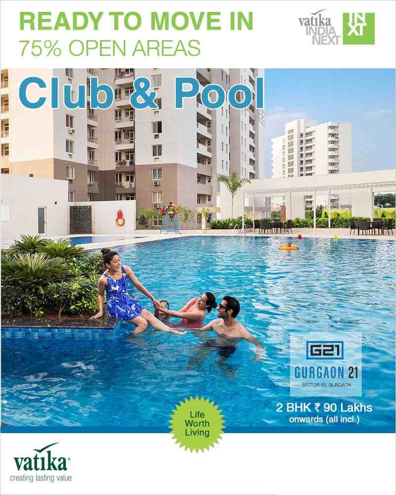 Live in ready to move in homes at Vatika Gurgaon 21, Gurgaon Update